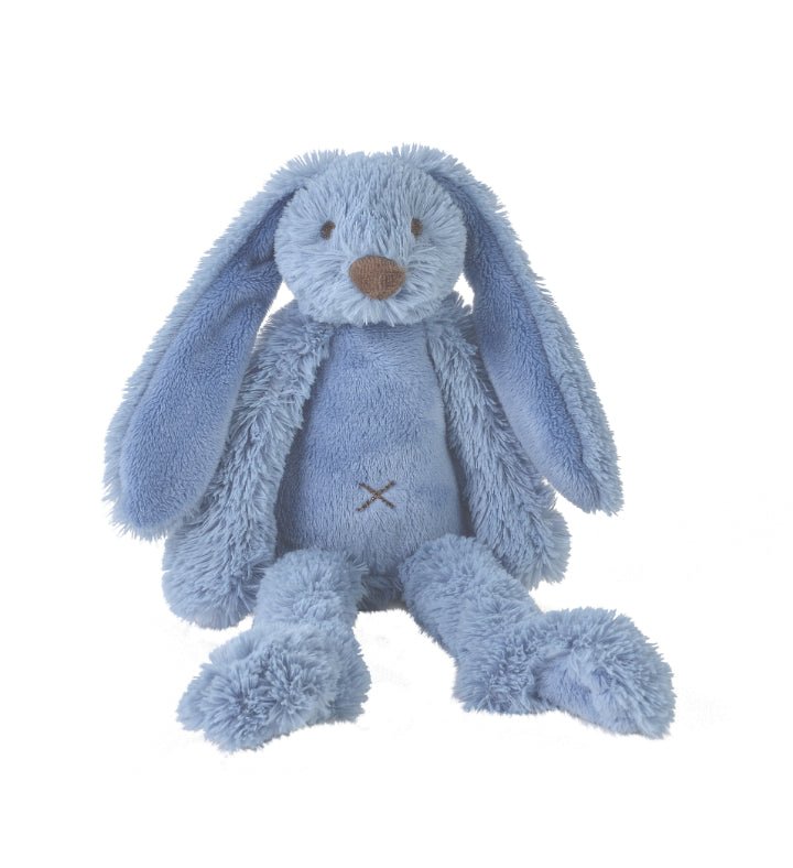 Deep Blue Rabbit Richie by Happy Horse - American Made - Thoughtful Gift from QuantumDrop - Labs