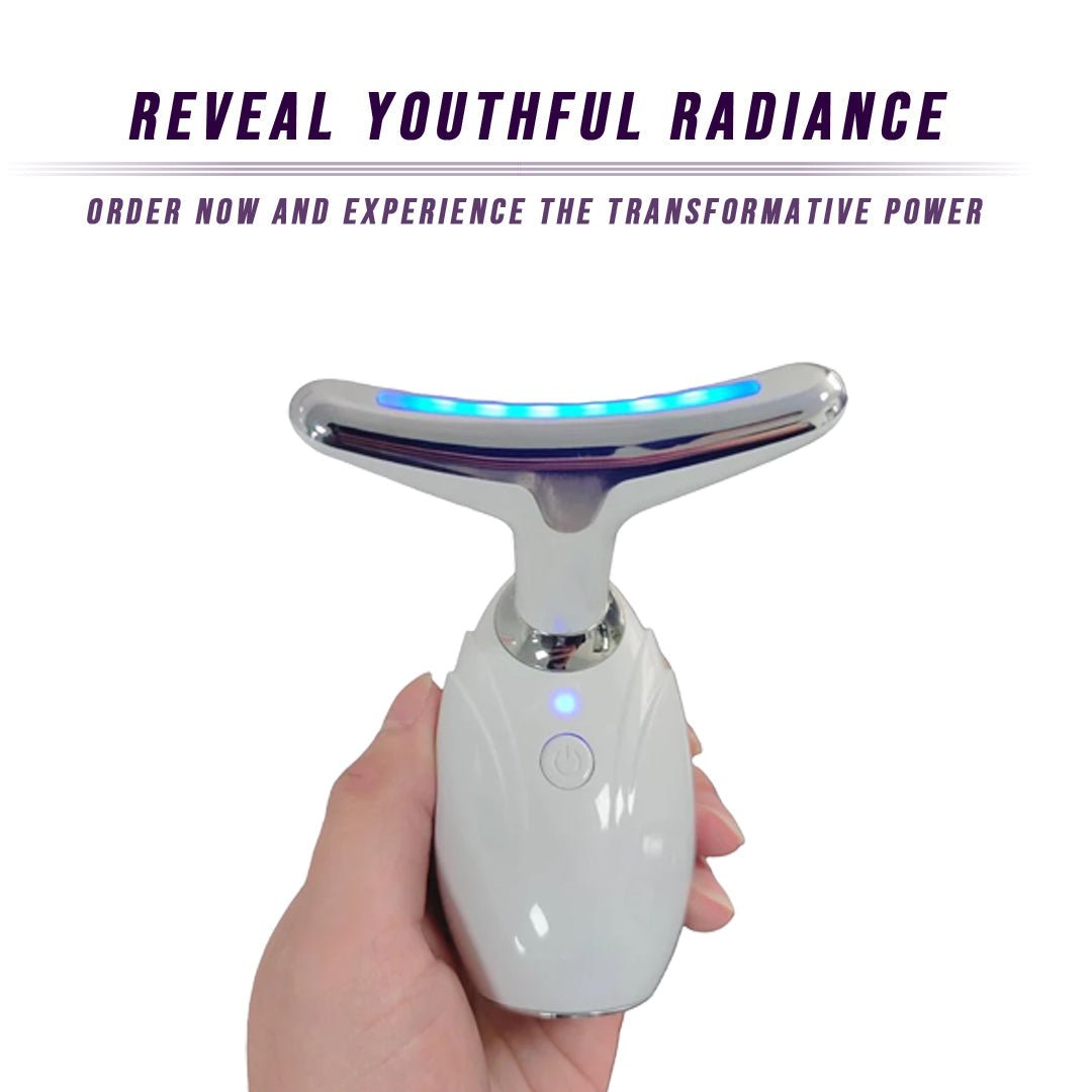 Neck & Face Lifting LED Therapy Device - American Made - Thoughtful Gift from QuantumDrop - Labs